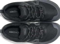 Xero Shoes Mens Scrambler Trail Low WP Shoe - Black-Asphalt
