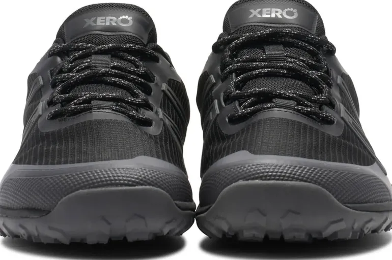 Xero Shoes Mens Scrambler Trail Low WP Shoe - Black-Asphalt