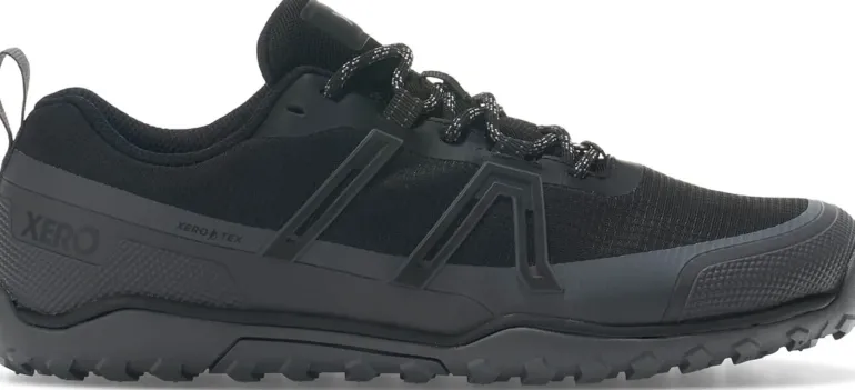 Xero Shoes Mens Scrambler Trail Low WP Shoe - Black-Asphalt