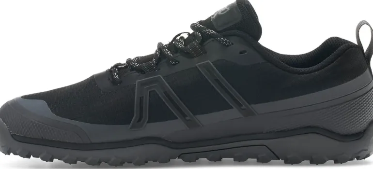 Xero Shoes Mens Scrambler Trail Low WP Shoe - Black-Asphalt