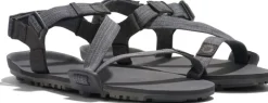 Xero Shoes Mens Z-Trail EV Sandals - Steel Gray-Asphalt