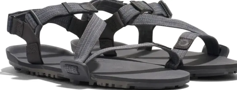 Xero Shoes Mens Z-Trail EV Sandals - Steel Gray-Asphalt