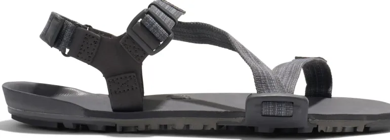 Xero Shoes Mens Z-Trail EV Sandals - Steel Gray-Asphalt