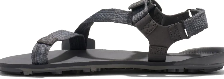 Xero Shoes Mens Z-Trail EV Sandals - Steel Gray-Asphalt
